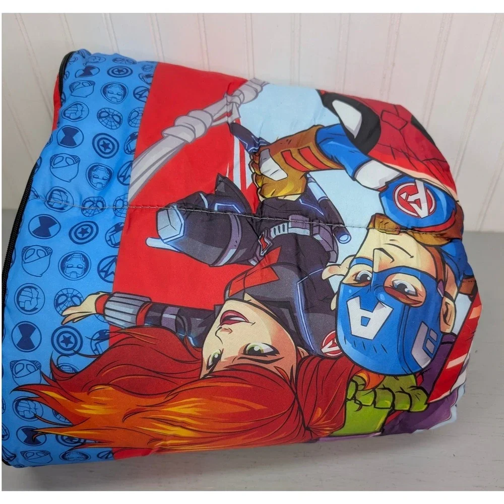 Marvel Super Hero Adventures Kids Sleeping Bag Spiderman Iron Man Capt. America‎